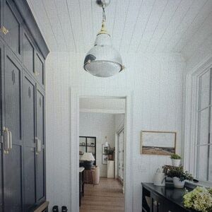 Studio McGee White and Gold Lantern Pendant